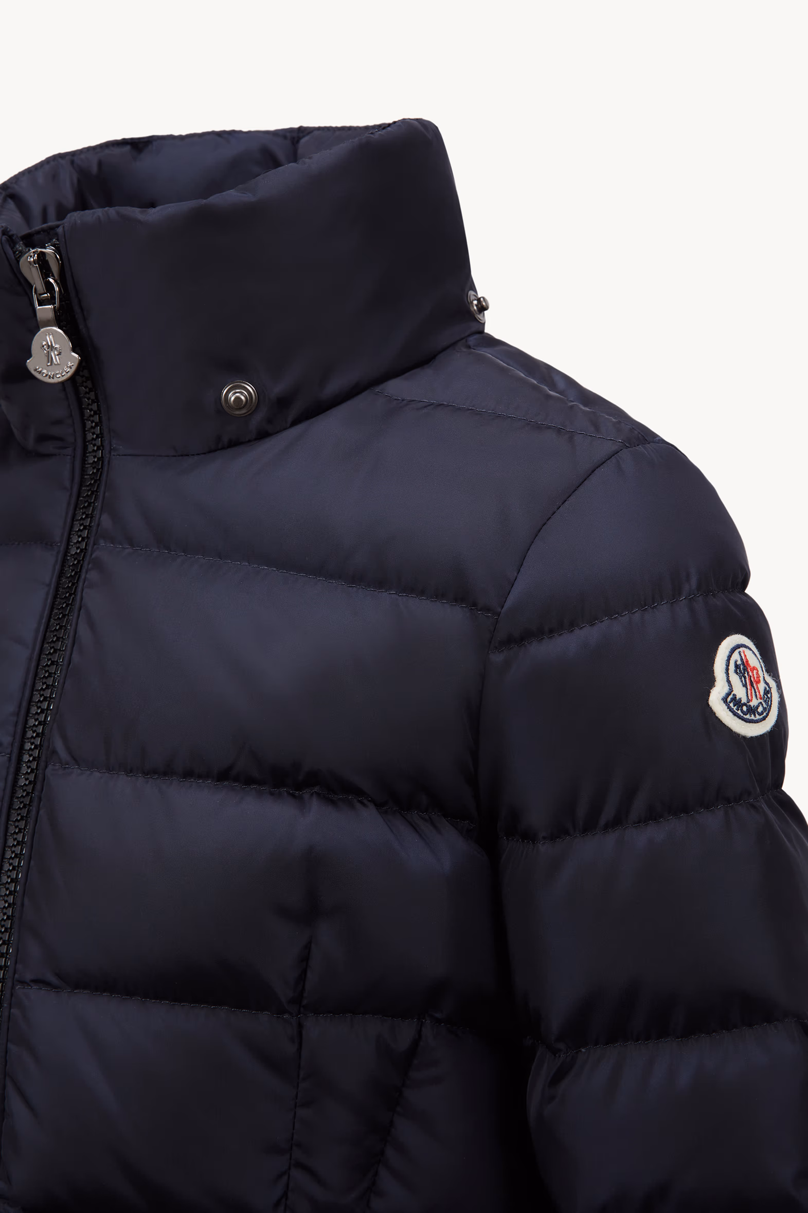 Charpal Hooded Down Jacket Girl Night Blue Moncler 4